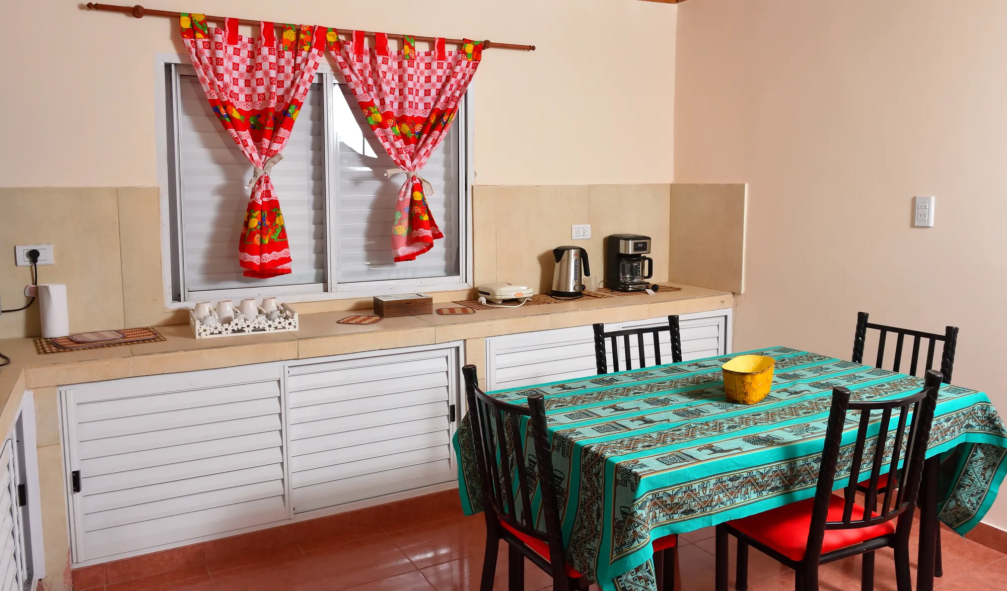 Cocina común del Hospedaje JR